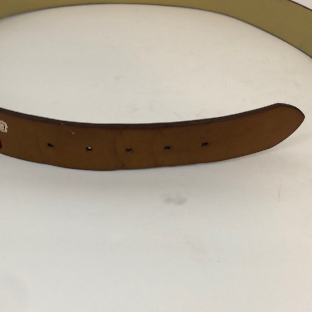 SoldFloral embroidered man made leather belt large - Picture 3 of 8